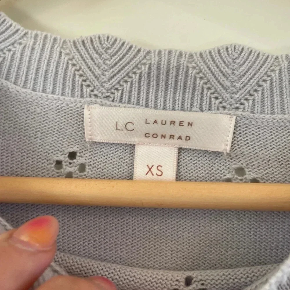 Lauren Conrad Light Blue Sweater - Picture 3 of 4